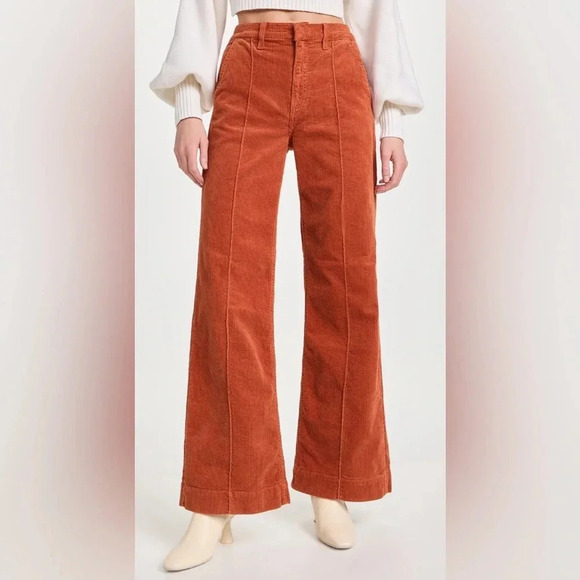 NWT ASKK NY Pin Tuck Trouser in Potters Clay Size 23 - Picture 1 of 9